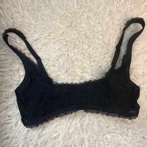 Sexy Sparkly Black Bustier Bra - Victoria’s Secret Size Small